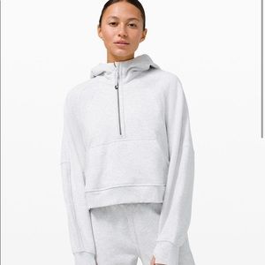 lululemon gray scuba oversized half zip